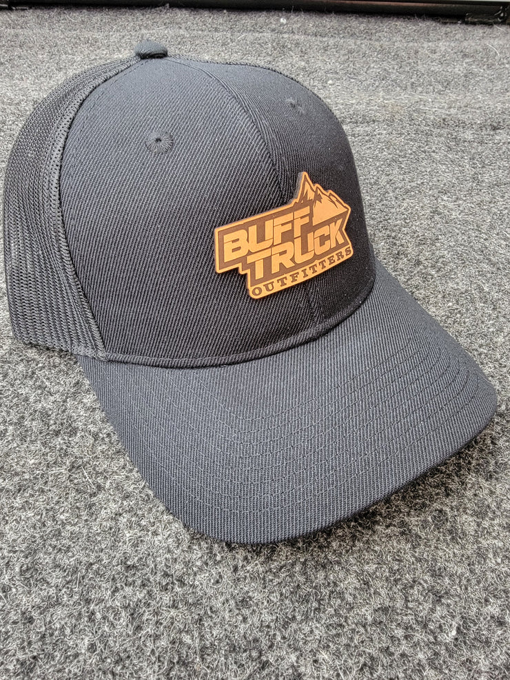Brow Leather Logo Hat