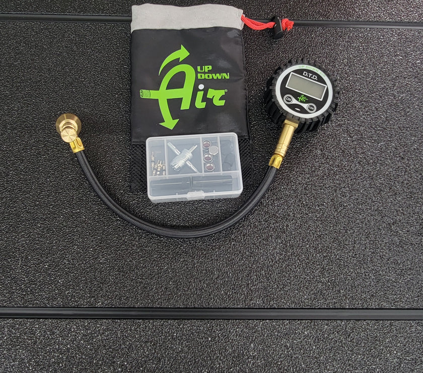Digital Tire Deflator with Valve Kit & Storage Bag