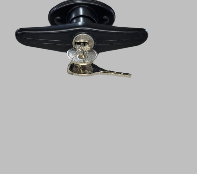 Oval T-Handle Solid Shank K127 Counter CLockwise