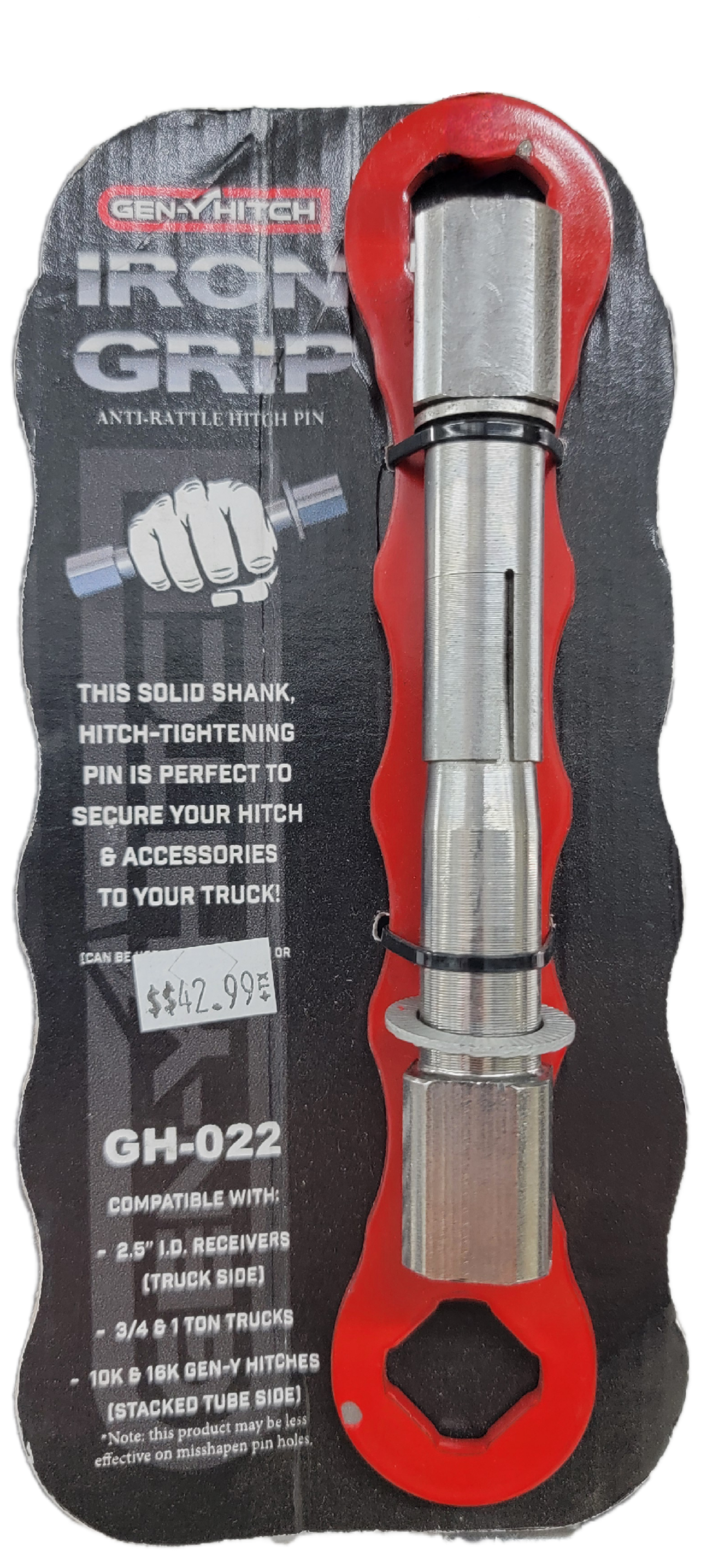 Hitch Pin 5/8 inch X 2.5 inch solid shank