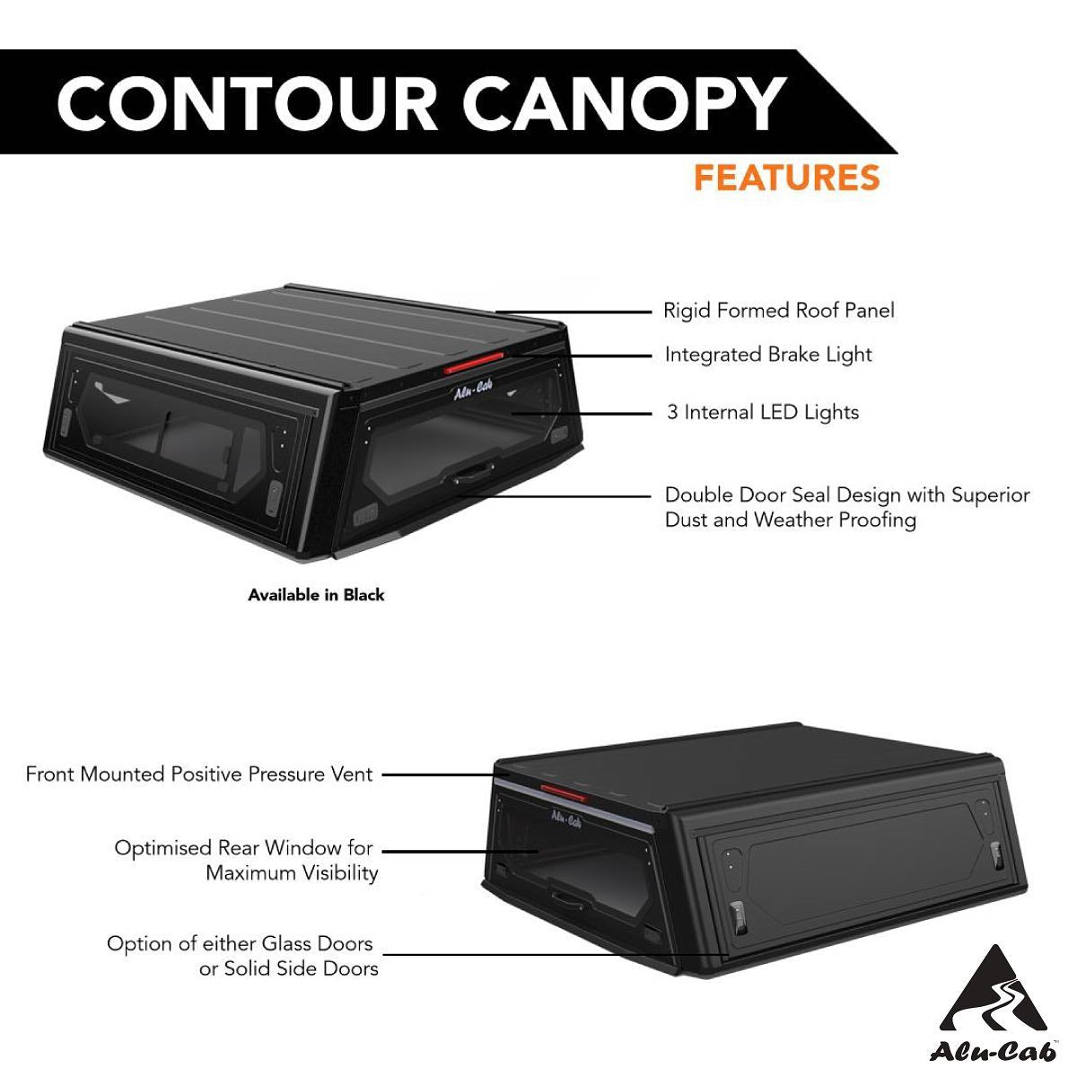 Toyota Tacoma 6ft Bed Alu-Cab Contour Canopy w/ Windows 2016-2023