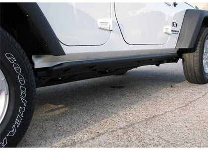 N-Fab Rock Rail Textured Black Jeep Wrangler JK J074RKR