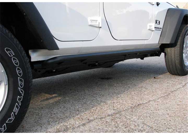 N-Fab Rock Rail Textured Black Jeep Wrangler JK J074RKR