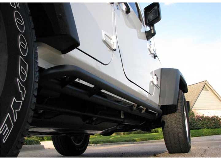 N-Fab Rock Rail Textured Black Jeep Wrangler JK J074RKR