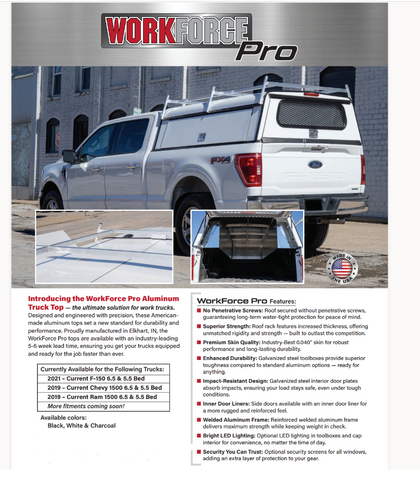WorkForce Pro Aluminum Truck Top
